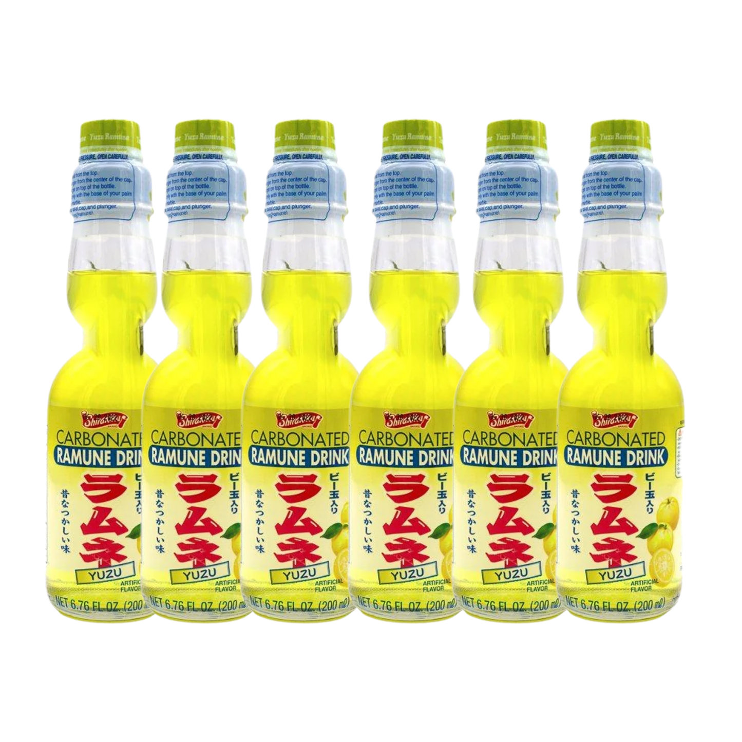 Ramune Japanese Drinks (Yuzu Flavor 6 Pack)