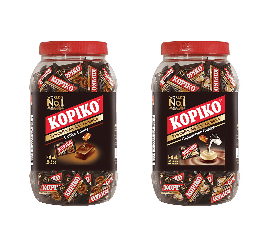 Kopiko Coffee & Cappucino Candy Jars (28.2oz)