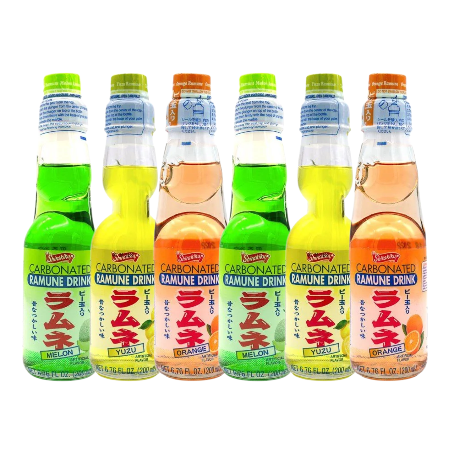 Ramune Japanese Drinks "Tropical Paradise Pack" (6 Pack)