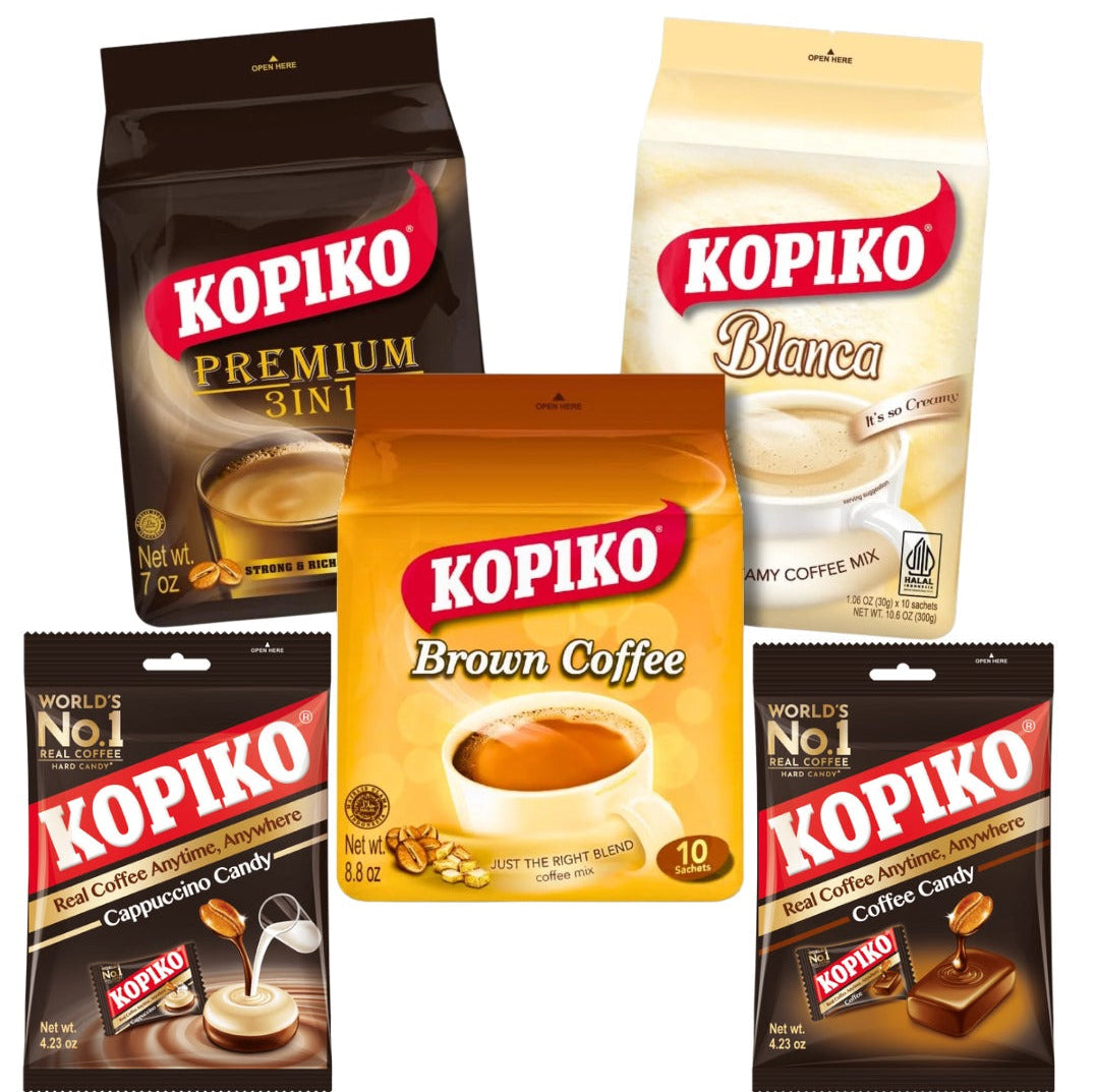 Kopiko Coffee & Candy Variety Bundle (Pack of 5)